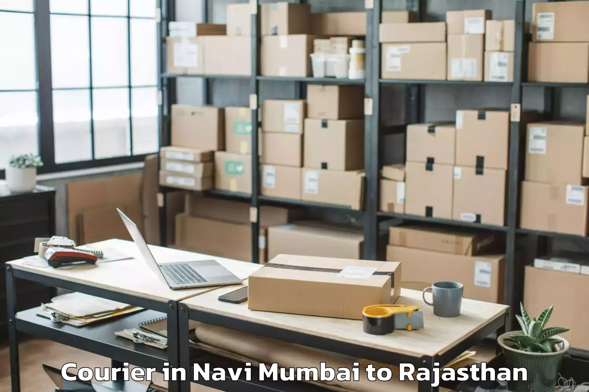 Book Navi Mumbai to Shahpura Courier